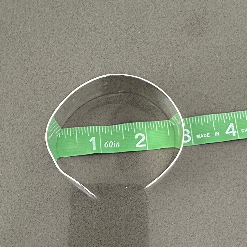 Engraved Silver Cuff Bracelet - image 3